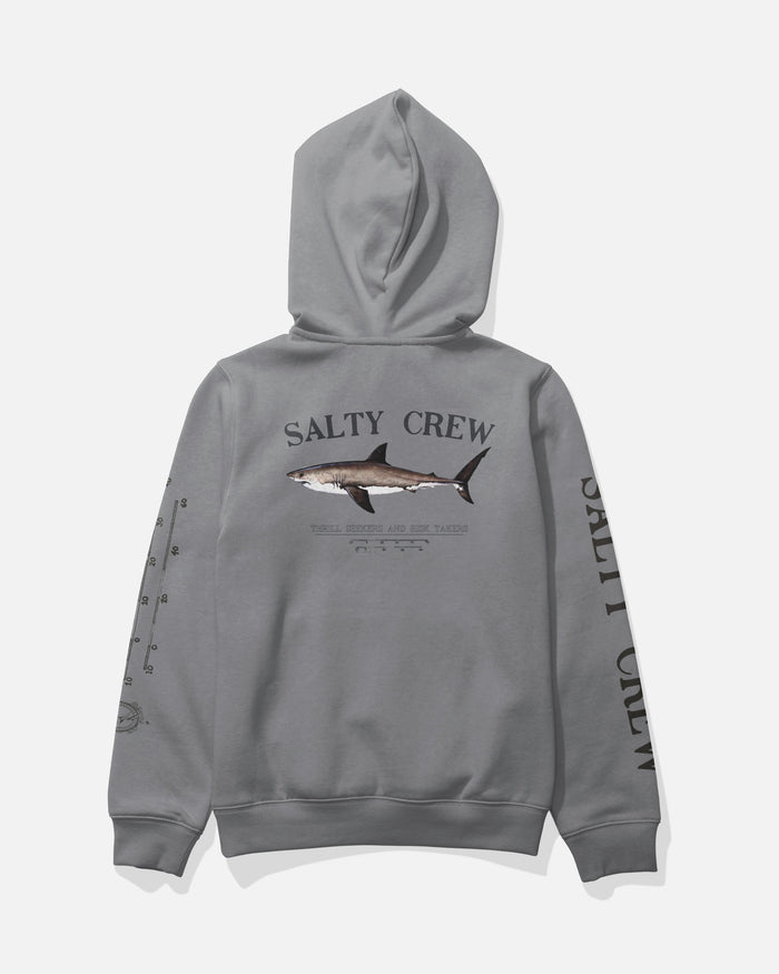 Bruce Hood Fleece Kids - Shark Skin