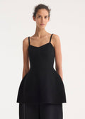 Bustier Double-Faced Top (Black)