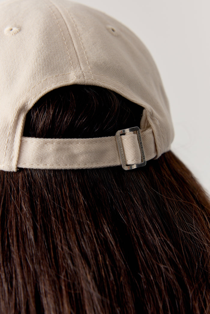 C SCRIPT CAP - OFF WHITE
