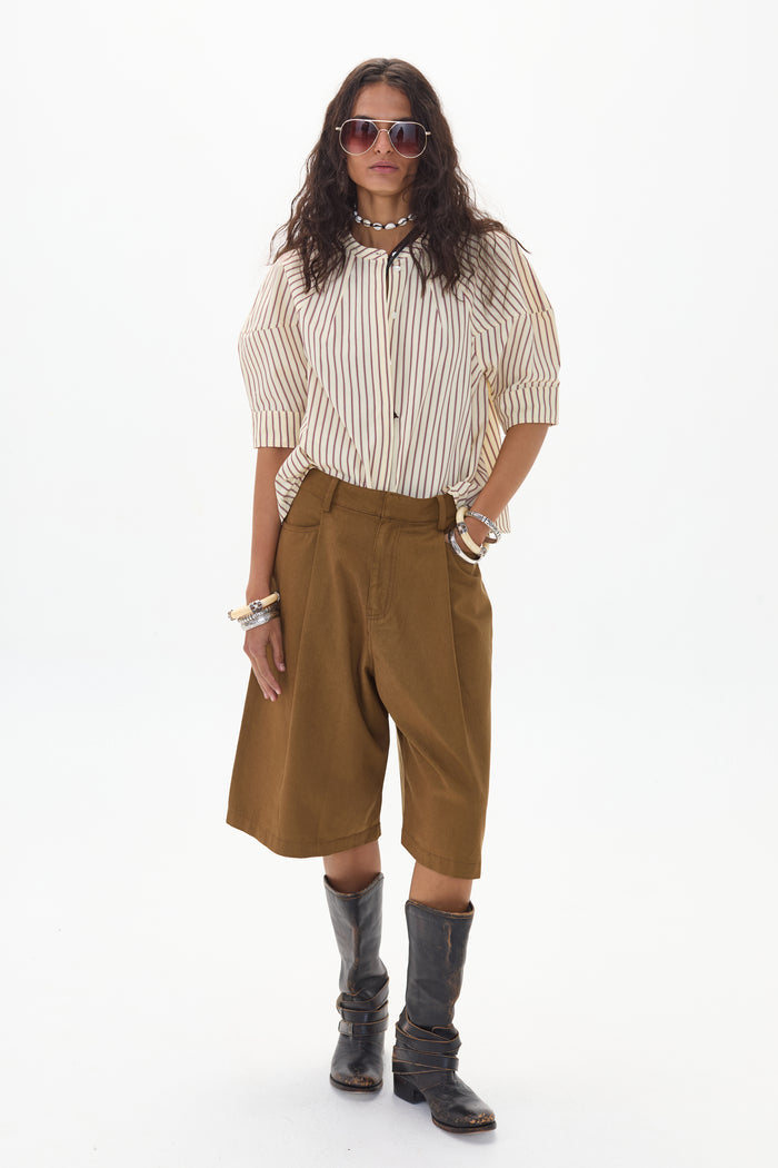 Cambria Poplin Shirt - Paul Stripes