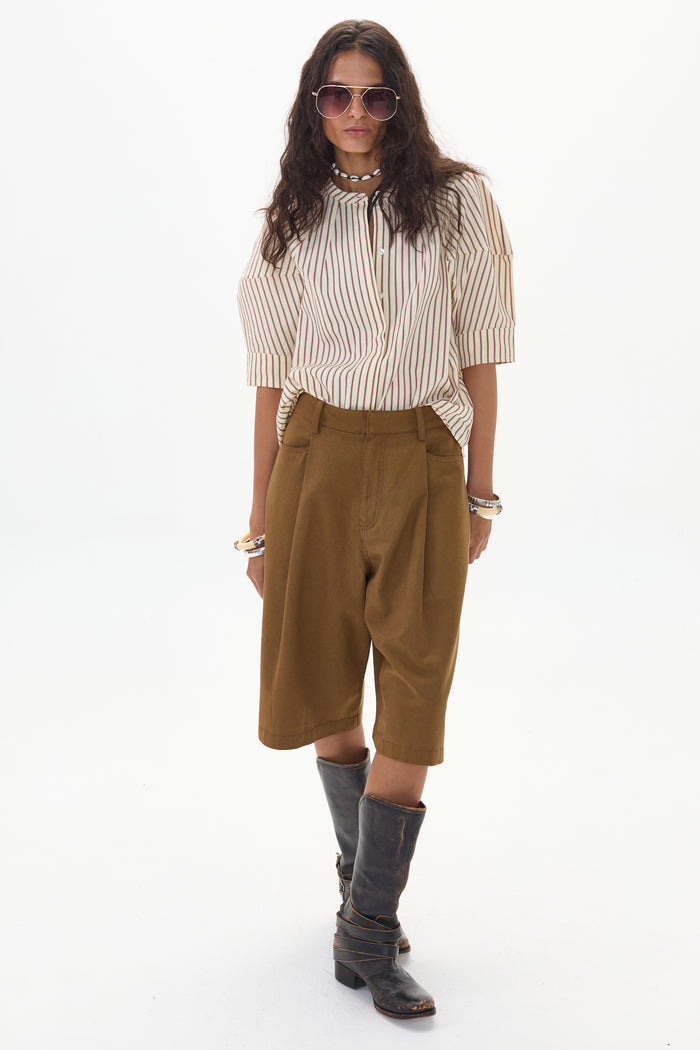 Cambria Poplin Shirt - Paul Stripes