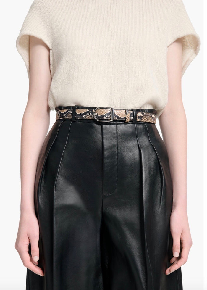 Classic Buckle Belt (Python)