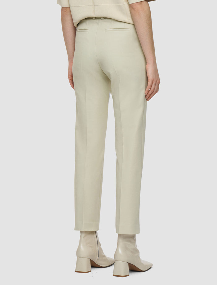 Beige Bi-Stretch Toile Coleman Trousers - Joseph