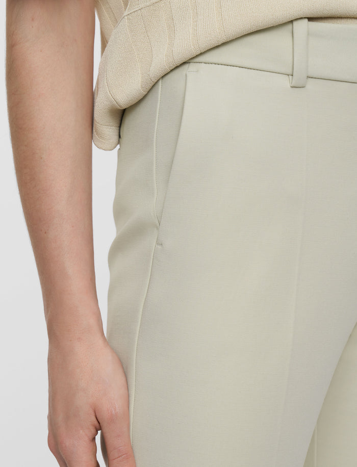 Beige Bi-Stretch Toile Coleman Trousers - Joseph