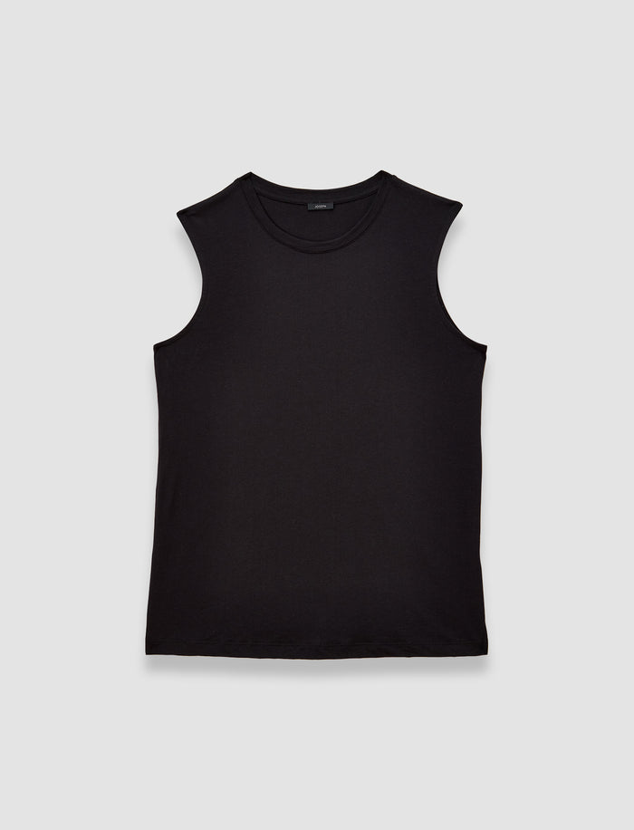 Cotton Silk Jersey Tank Top