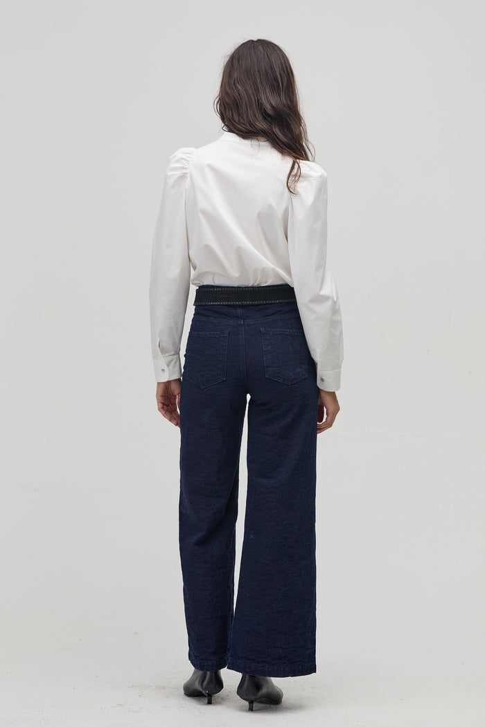 Cuore Poplin Shirt - White