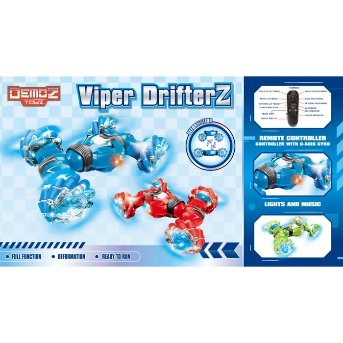 Demoz RC Viper Drifterz 1/12 2.4G 4WD with Light and Music Gyro