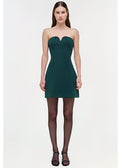 Devin Bustier Mini Dress (Emerald)