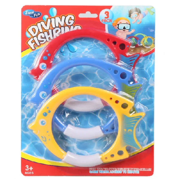 Diving Fish Ring Toys 3-pieces