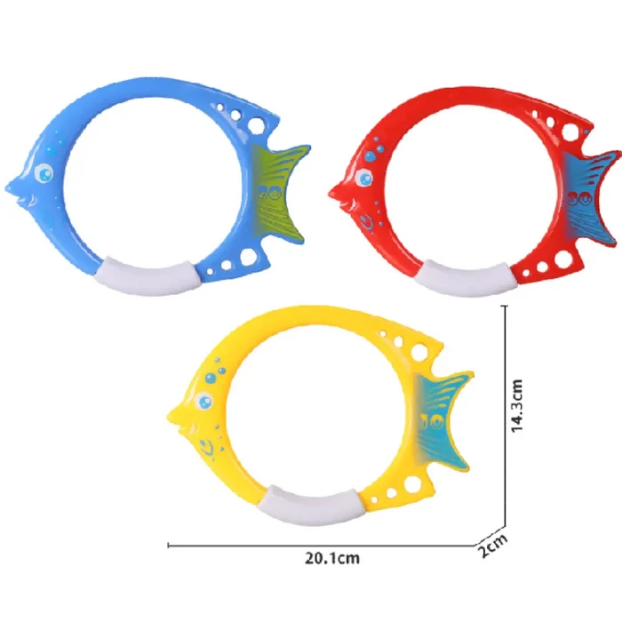 Diving Fish Ring Toys 3-pieces