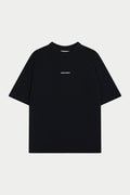 DOUBLE MICRO COPYRIGHT PRINT T-SHIRT - BLACK