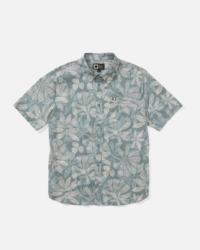 Drifter Uv Button Up - Atlantic Green