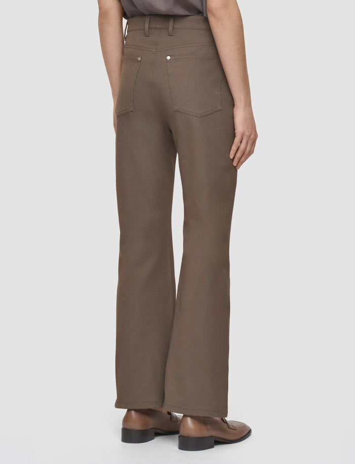 Brown Duke Gabardine Stretch Trousers - Joseph