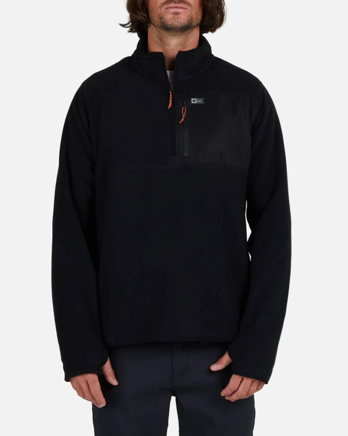 Salty Crew Men - Ebbtide 1/2 Zip Polar Fleece - Black