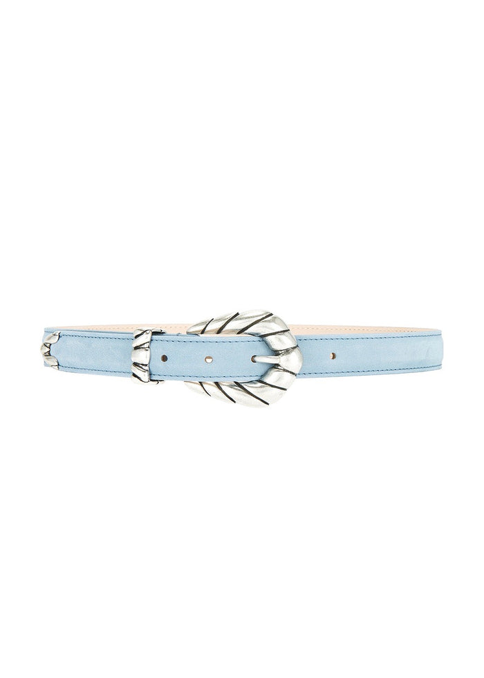 Embella Baby Suede Belt (Light Denim)