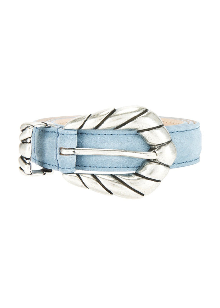 Embella Baby Suede Belt (Light Denim)