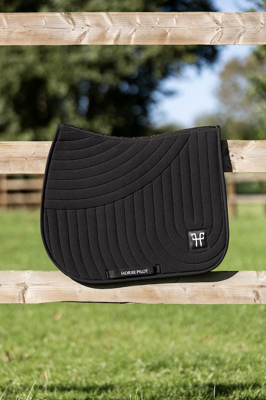 Tapis de selle ergonomique | Black | innovation équestre | Horse Pilot