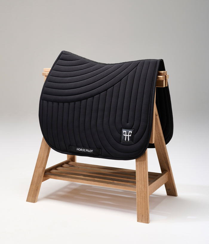 tapis de selle ergonomique d'équitation | Noir | Horse Pilot