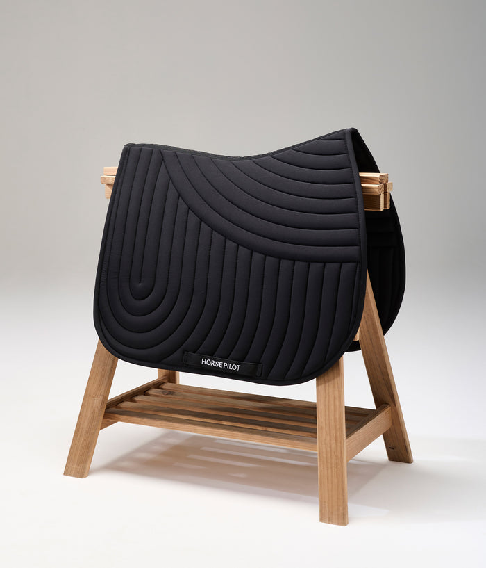 tapis de selle ergonomique d'équitation | Noir | Horse Pilot