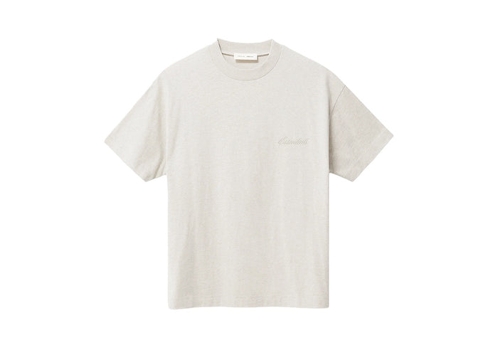 Fear of God ESSENTIALS Heather Oatmeal Classic Short Sleeve T-Shirt