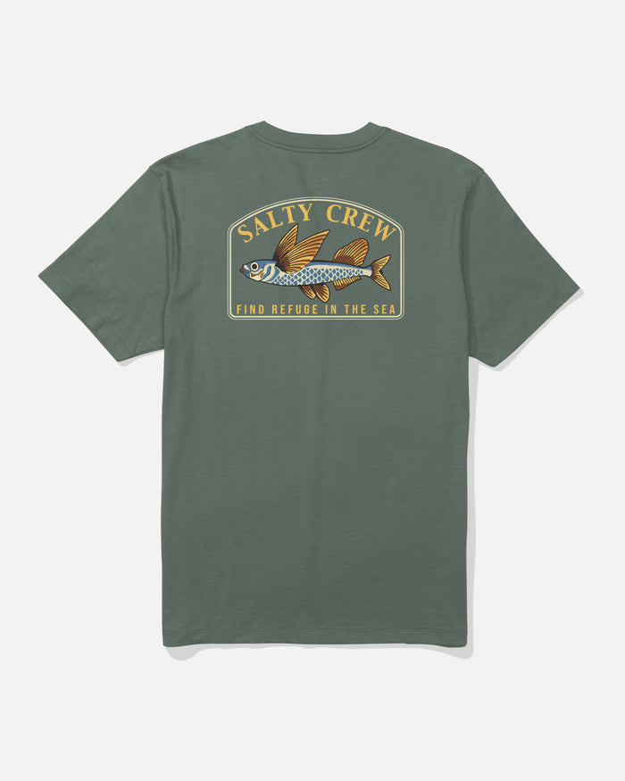 Fly Home Ss Tee - Laurel Wreath