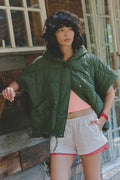 Free People Happy Trails Poncho in Ivy