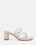 Fuming Block Heel - White - Shoes - Novo Shoes
