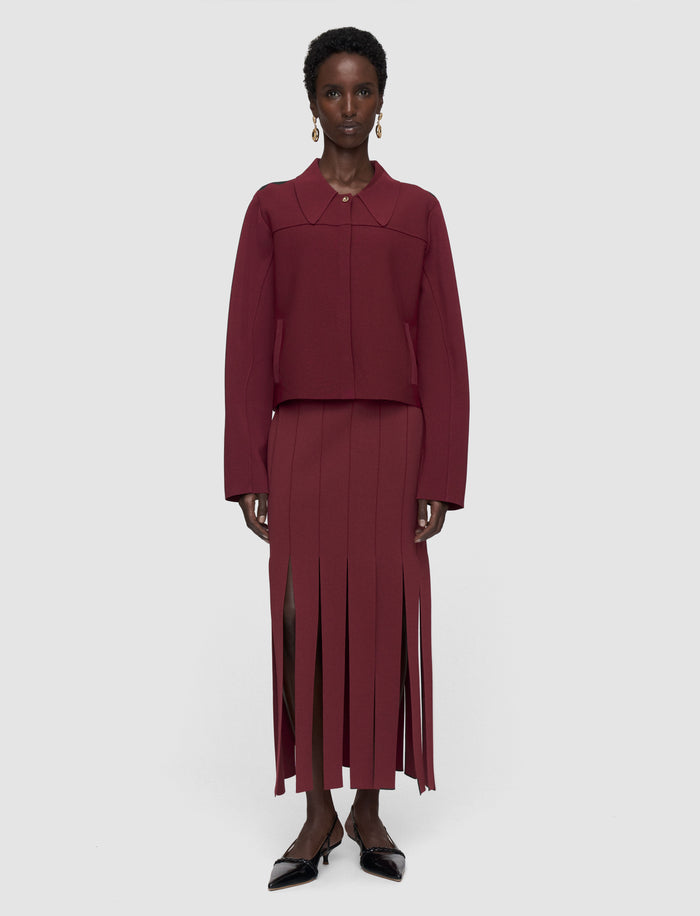 Red Gare Compact Milano Knit Jacket - Joseph