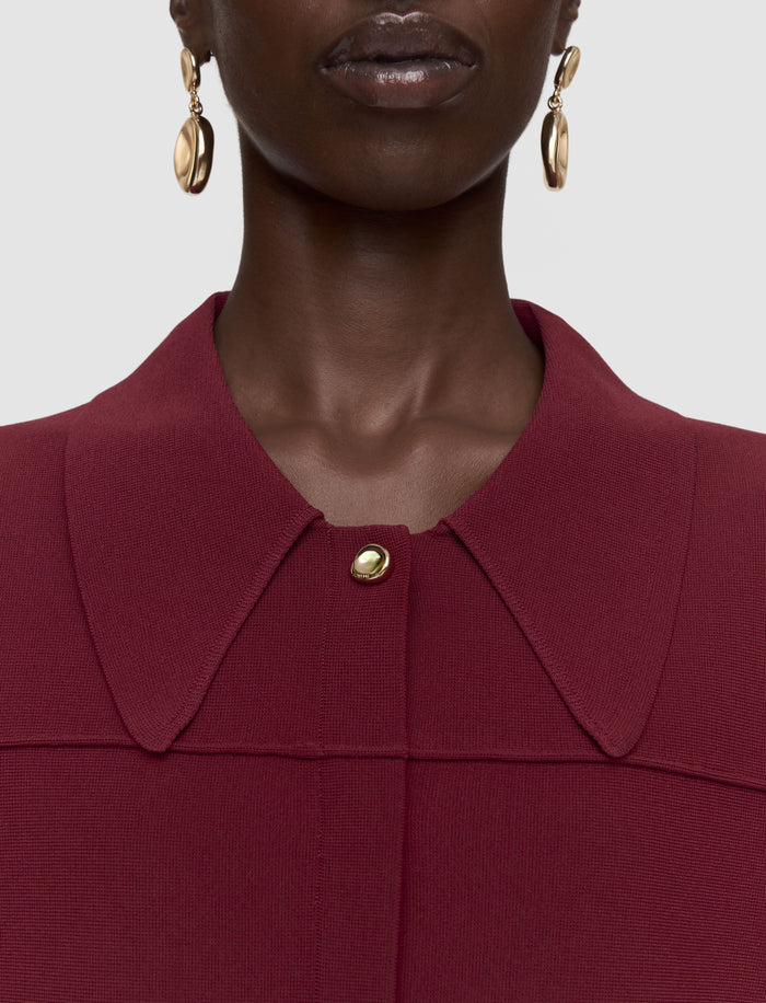 Red Gare Compact Milano Knit Jacket - Joseph