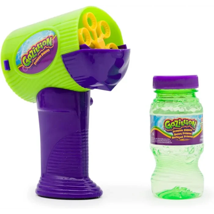 Gazillion Bubbles Mini Hurricane Bubble Toy for Kids with 4oz Solution, Battery Operated