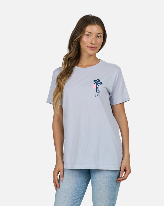 Geo Palm B.f. Tee - Fog