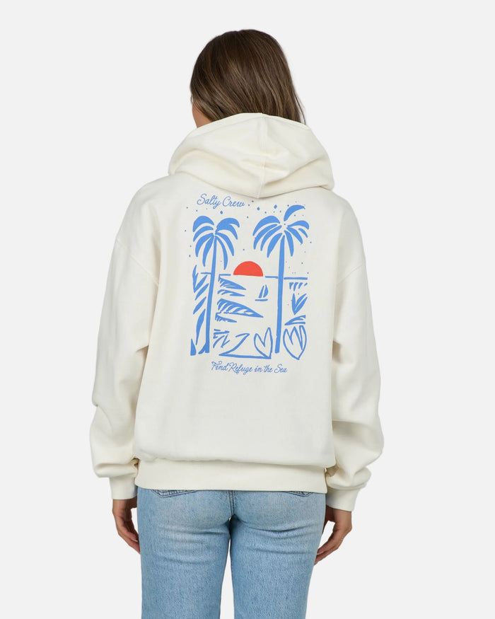Geo Palm Hoody  - Off White