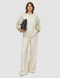 Beige Godin Cotton Sateen Blouse - Joseph