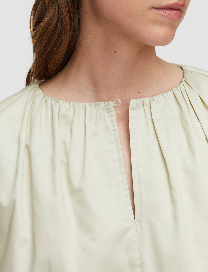 Beige Godin Cotton Sateen Blouse - Joseph
