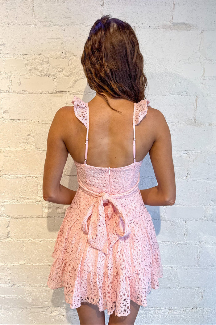 Golden Hour Glow Dress, White Dress, White Lace Dress, Mini Dress, Spring and Summer Styles, Spring and Summer Dresses, Bridal Dress, Adeline Boutique, Dallas Boutique, Women's Clothing Boutique