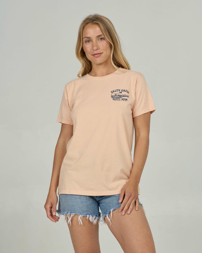 Happy Hour B.f. Tee - Apricot