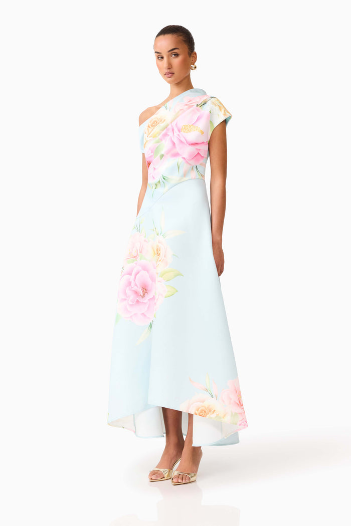 Harper Asymmetrical Gown - Dress - Elliatt