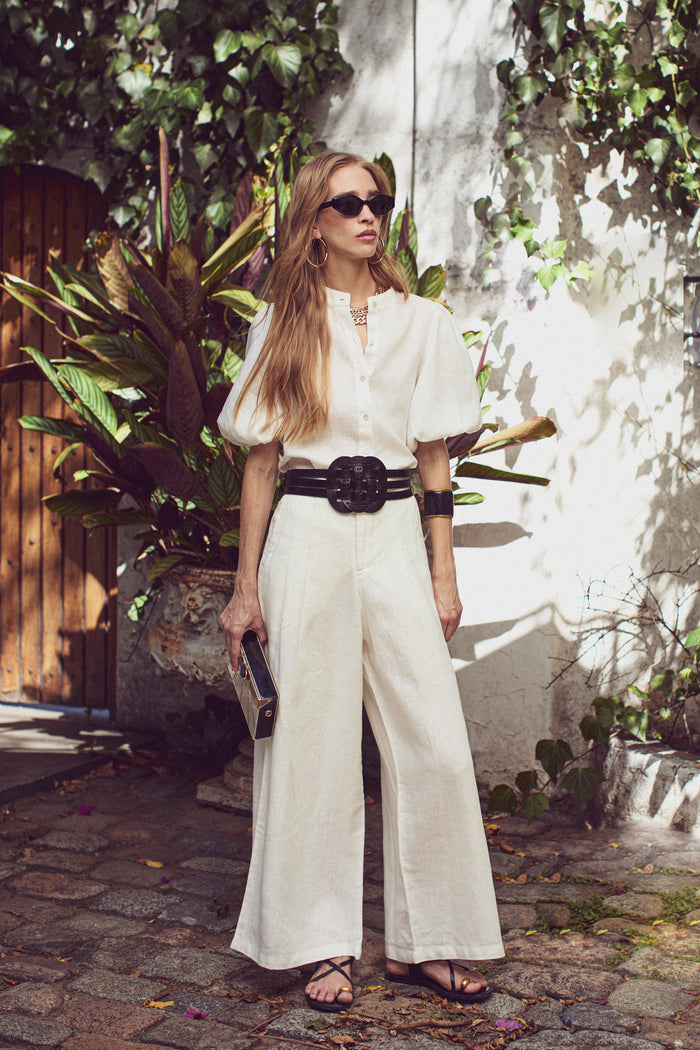 Helena Leather Belt - Black