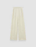 Beige Hulin Crepe de Soie Silk Trousers - Joseph