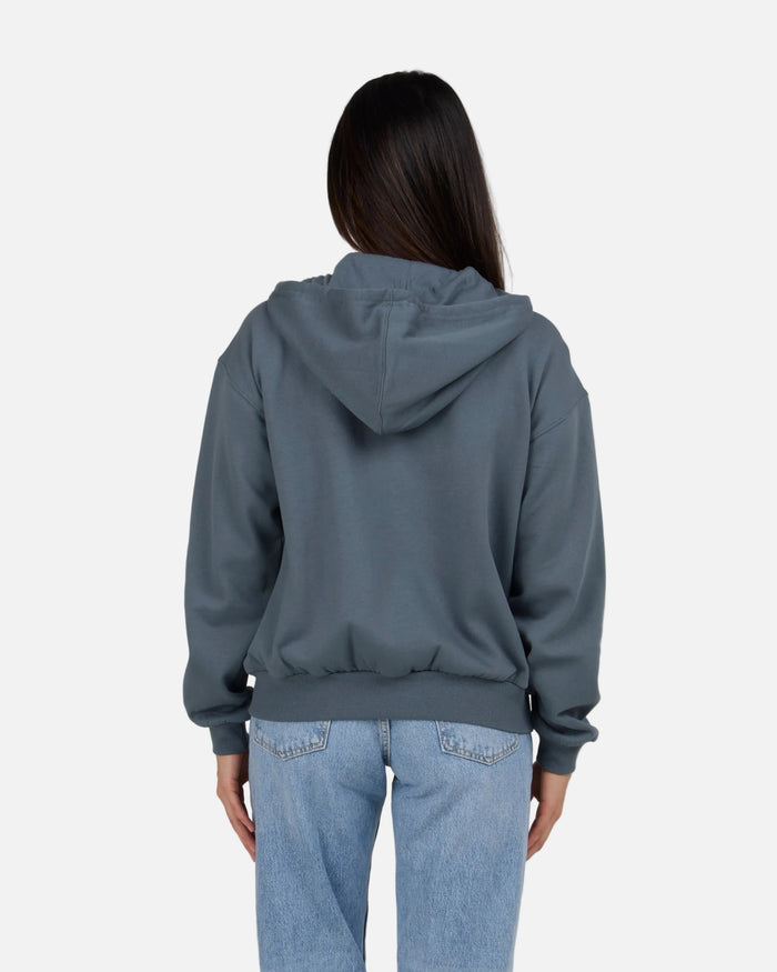 In The Rays Zip Hoody - Fin Blue