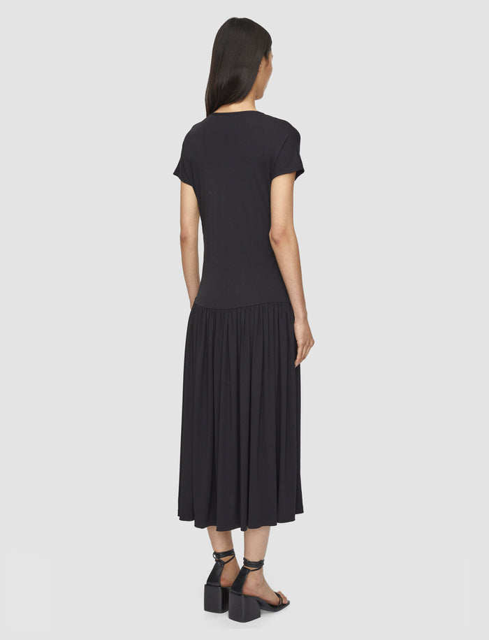 Black Isaure Crepe Jersey  Dress - Joseph