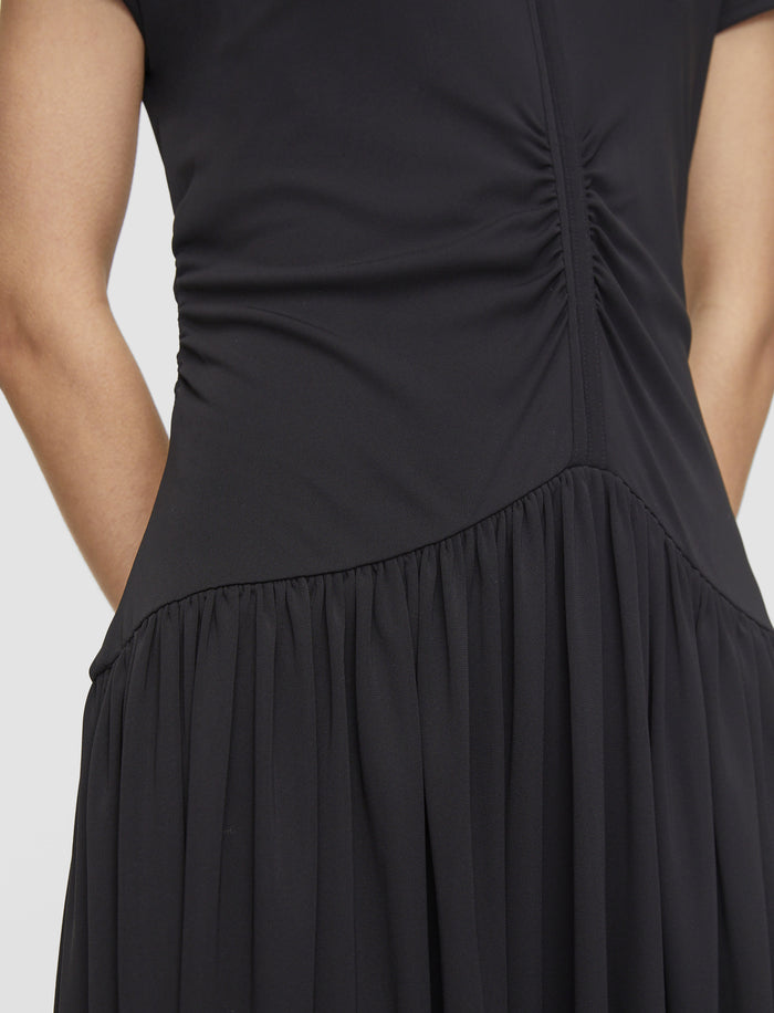 Black Isaure Crepe Jersey  Dress - Joseph