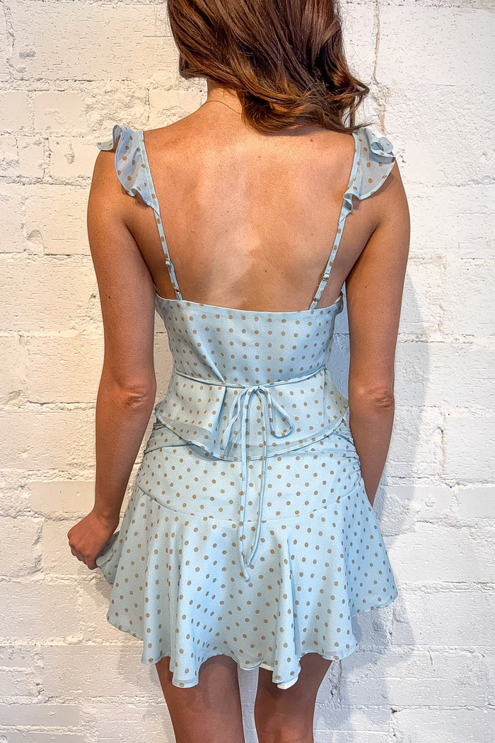 Ivy Mini Skirt, Mini Skirt, Sets, Polka Dot, Adeline Boutique, Dallas Boutique, Bottoms