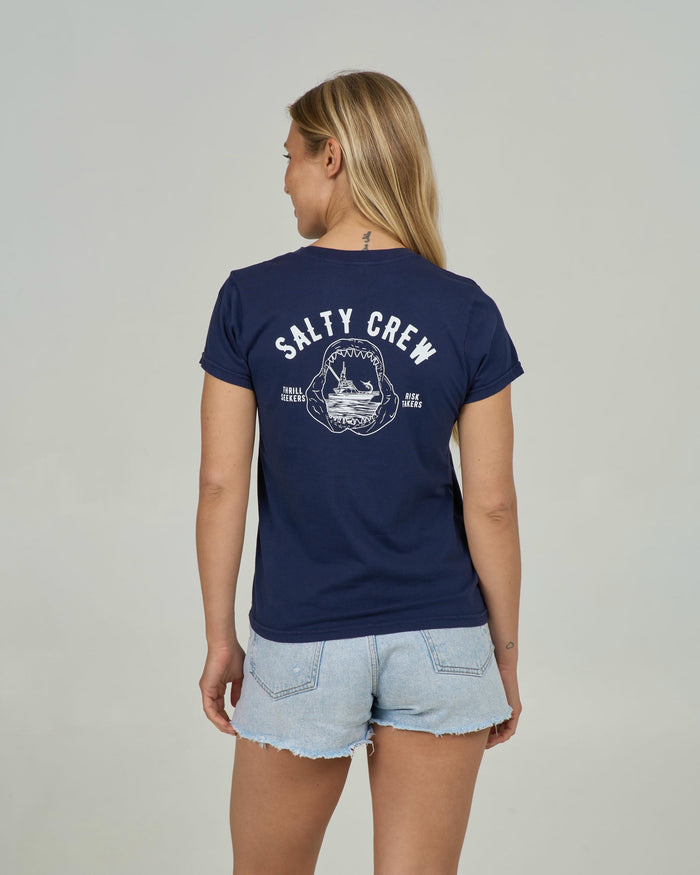 Jawbone Modern Tee - Bright Navy