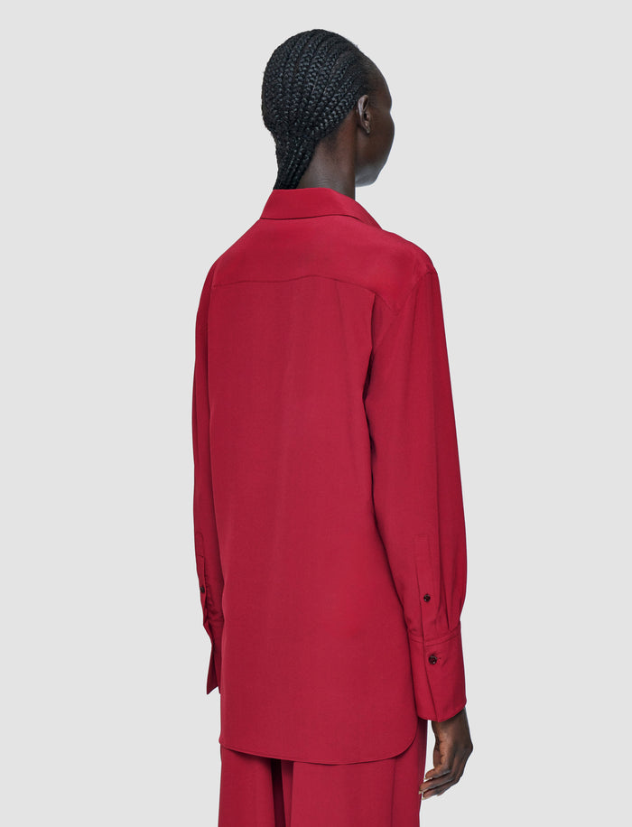 Grey Joe Crepe de Chine Silk Blouse - Joseph