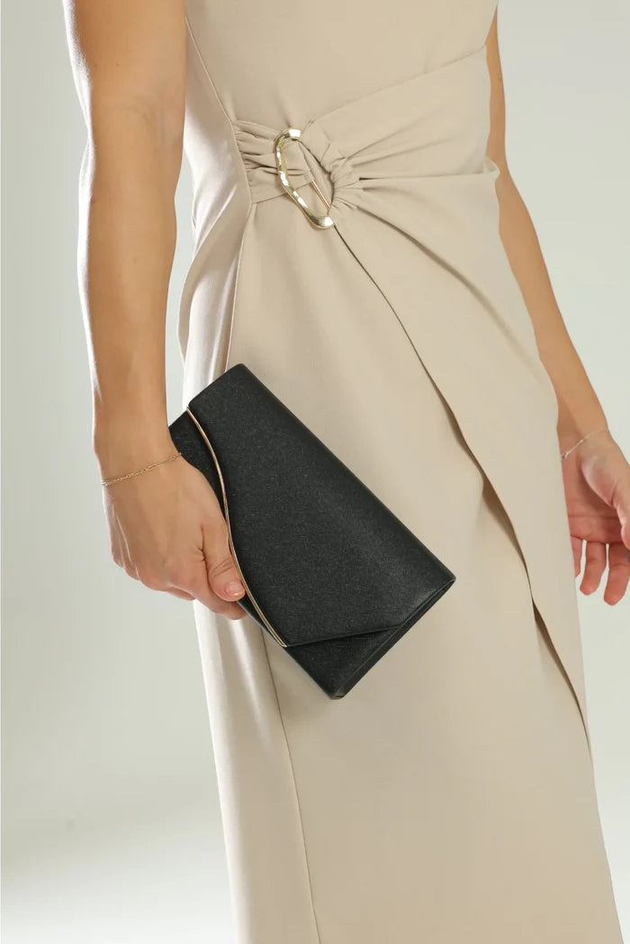 Jordana Clutch Black - Accessory - Morgan and Taylor
