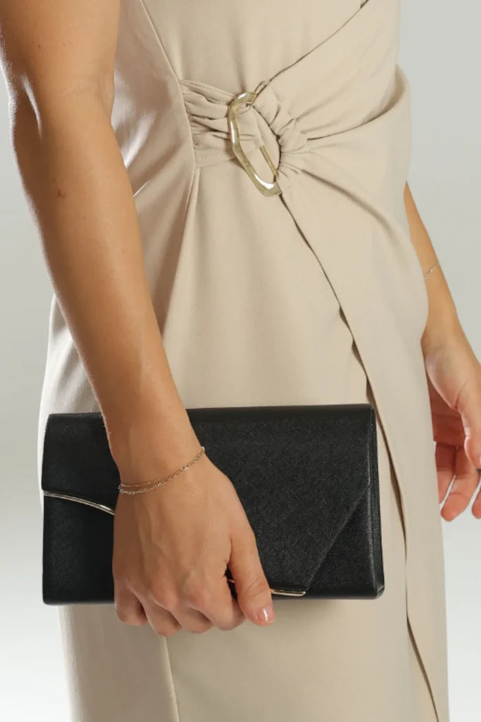Jordana Clutch Black - Accessory - Morgan and Taylor