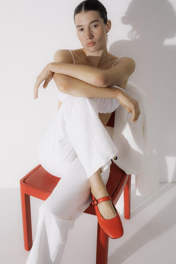 Jules Mary Jane Shoes in Red