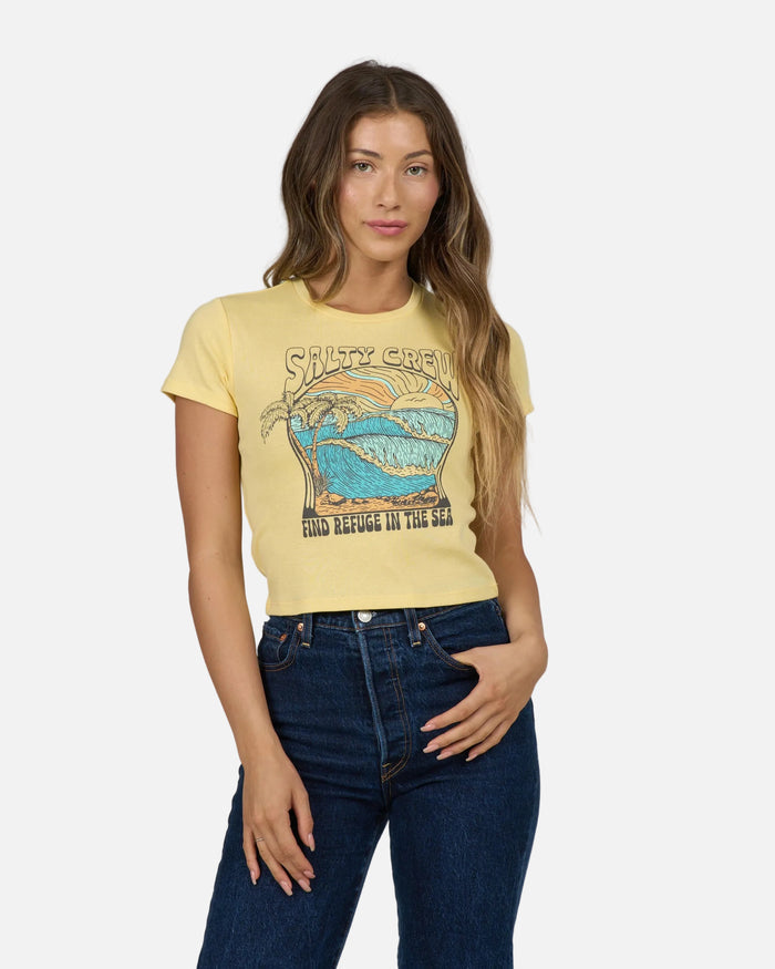 Keyhole Baby Tee - Sunshine