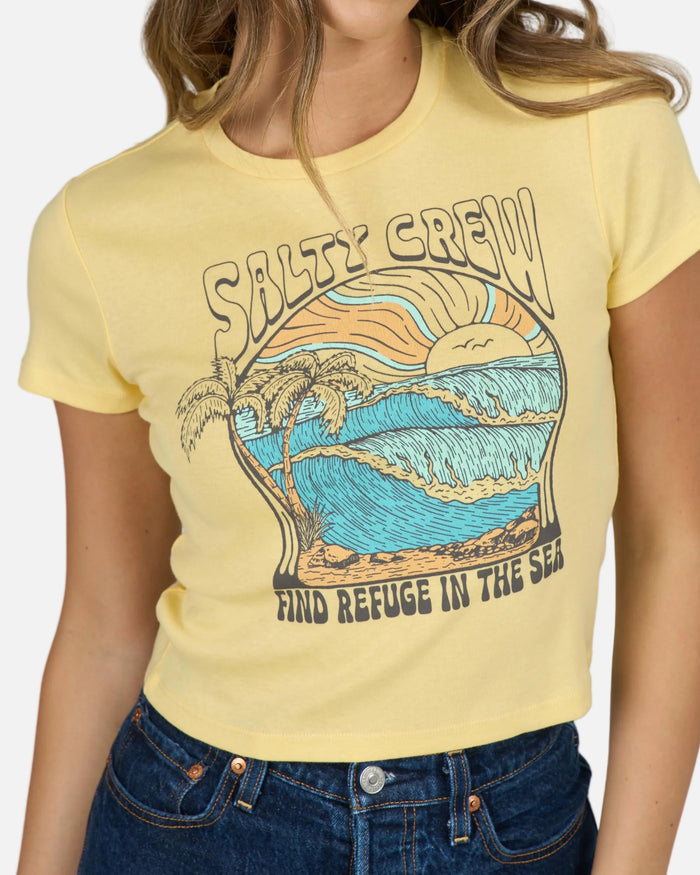 Keyhole Baby Tee - Sunshine